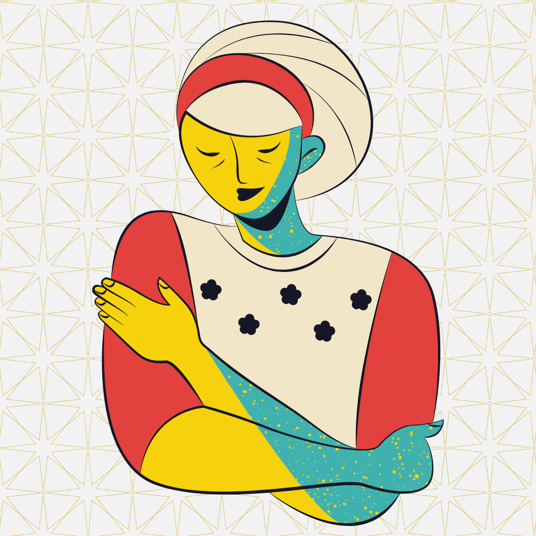 A graphical image of someone with their arms around themselves, hugging themselves. A graphical image of someone with their arms around themselves, hugging themselves.