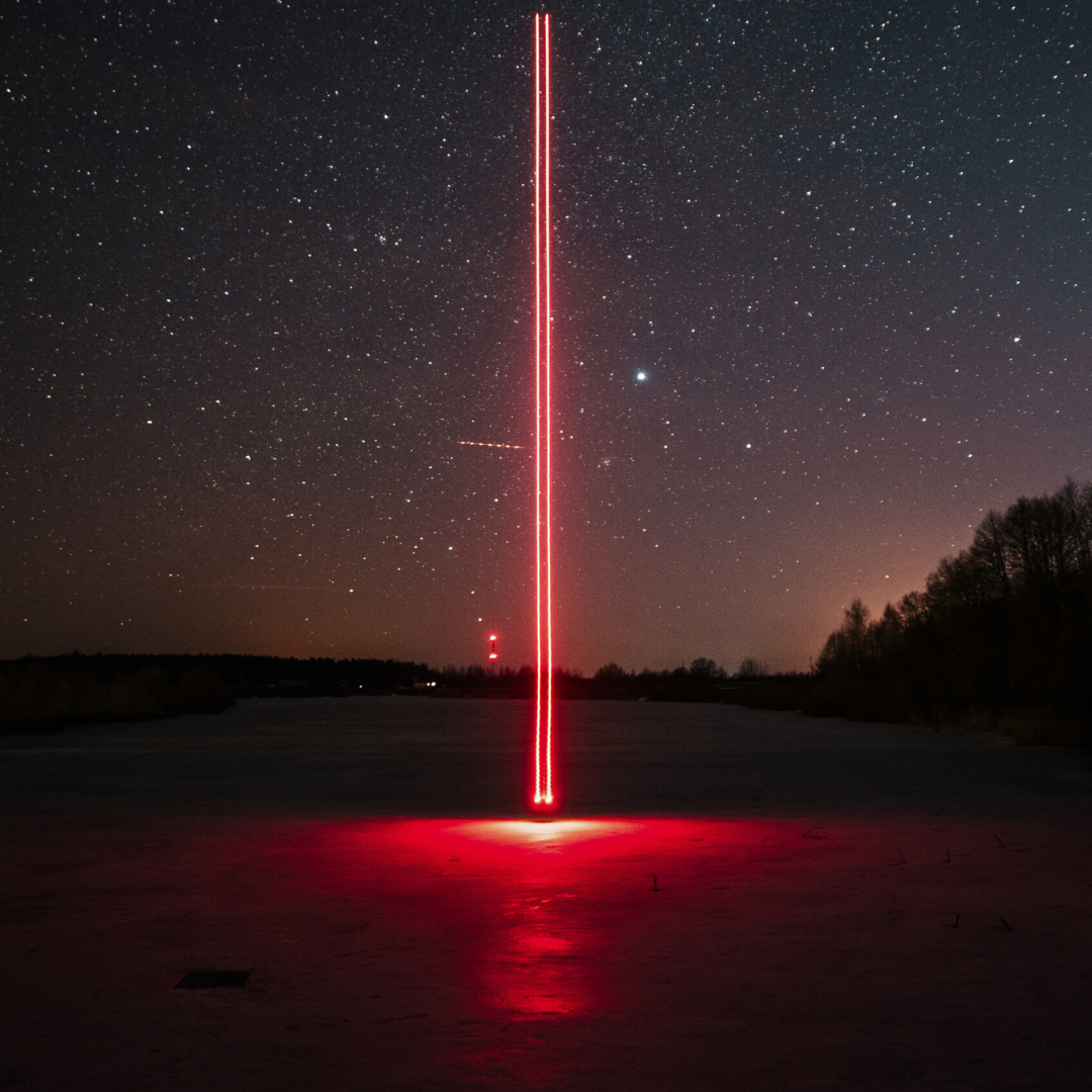 The image is likely a beacon shing through the night. But to me it looks like the laser beams of light that I experienced. The image is likely a beacon shing through the night. But to me it looks like the laser beams of light that I experienced.